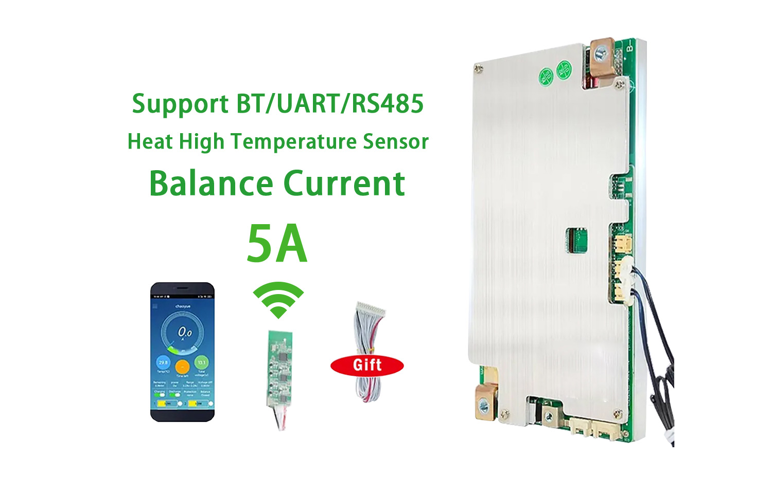 Marine drive battery BMS with wireless connectivity.